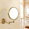 Antique Bronze Beauty Mirror, Hotel Wall Mounted Folding Makeup Mirror, 3X Magnifying Double Sided Mirror,Extendable Double Sided Vanity Mirror 8 Inch B view 2