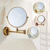 Antique Bronze Beauty Mirror, Hotel Wall Mounted Folding Makeup Mirror, 3X Magnifying Double Sided Mirror,Extendable Double Sided Vanity Mirror 8 Inch B view 4