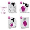Evridwear Exfoliating Dual Texture Bath Gloves for Shower, Spa, Massage and Body Scrubs, Dead Skin Cell Remover, Gloves with Hanging Loop (1 Pair Innuendo Heavy Glove) view 3