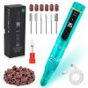 LIERKISS Nail Drill Cordless 35000RPM Rechargeable Professional Electric Nail Drill Kit Wireless Nail File Drill Acrylic Drill for Acrylic Gel Nails Manicure Pedicure Polishing Remover view 1