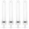 SEWACC 4pcs U- Shaped Lamp Bulb Tube 9W UV 365nm Lamp Tube for Nail Art Dryer UV Light Replacement view 1