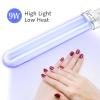 SEWACC 4pcs U- Shaped Lamp Bulb Tube 9W UV 365nm Lamp Tube for Nail Art Dryer UV Light Replacement view 2