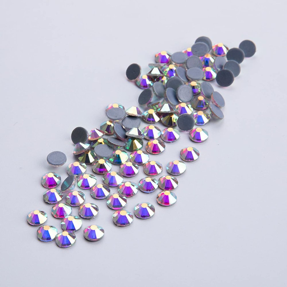 SS16/SS20/SS30 AB Crystal Hotfix Rhinestones Quality for Clothes and Nail Art Flat Back Glass Beads,SS16,1 Bag