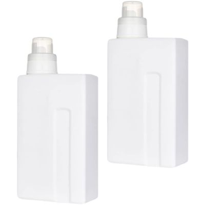 Zerodeko 2pcs Refillable Bottles Multipurpose Sub Containers for Laundry Home Hotel and Travel Use Design for Storage