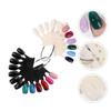 minkissy 4pcs Shaped Nail Display Sticks Sample Tips for Nail Art Practice Material for Manicure Training Salons and Homes view 2