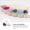 minkissy 4pcs Shaped Nail Display Sticks Sample Tips for Nail Art Practice Material for Manicure Training Salons and Homes view 4