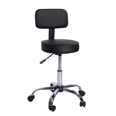 Naomi Home Adjustable Salon & Spa Stool Black/Without Foot Rest
