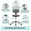 Naomi Home Adjustable Salon & Spa Stool Black/Without Foot Rest view 4