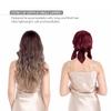 SissiLita 100% Silk Bonnet for Sleeping With Tie Band, Large Sleep Cap for Curly Hair, Wrap for Hair Care (Dark Red) view 3