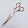 Professional Hair Cutting Shears, 6 inch Professional Japan 440c Upscal scissor rose gold hair scissors cutting barber haircut thinning shears hairdresser scissors set (Size : Set) view 4