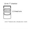 WM (Pack of 24) - 20/410 White Replacement Cream Petite Treatment Pump. Please Make Sure Bottle Opening is 20 mm. view 3