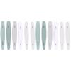 minkissy 12pcs Nail Files Double Sided Nail Buffing Bars for Manicure Pedicure Natural view 1
