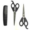 3 Pc Hair Cutting Barber Set Shears Professional Scissors Trimmer Comb Haircut view 2