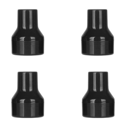 LALAFINA 4pcs Black Mushroom Shape Makeup Reusable Washable Cosmetic for Even Application for Women and Girls Portable and Design