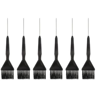 LALAFINA Black Hair Dye 6 Pcs Family Hair Hair Highlight Brush Hair Tint Brush Hair Dye Brush Set Color Brush Set Black Suit