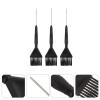 LALAFINA Black Hair Dye 6 Pcs Family Hair Hair Highlight Brush Hair Tint Brush Hair Dye Brush Set Color Brush Set Black Suit view 4