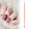 LALAFINA Stainless Steel Cuticle Pusher with Triangle Head for Gel Polish Removal Nail Art Scraper Tool with Ergonomic Grip for Manicure and Pedicure at Home and Salon view 3