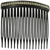 Daisy Daisy Diamante Hair Comb in Black, size: One Size view 1