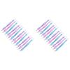 FOMIYES 30pcs Cuticle Pusher and Dead Skin Remover Non- Handle Nail Art Tools for Home Salon Use Random Colors for Manicure and Pedicure view 1