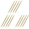 LALAFINA 12pcs Stainless Steel Triangle Cuticle Pusher and Gel Polish Remover Tool for Manicure and Pedicure Ergonomic Design for Easy Nail Art Removal view 1