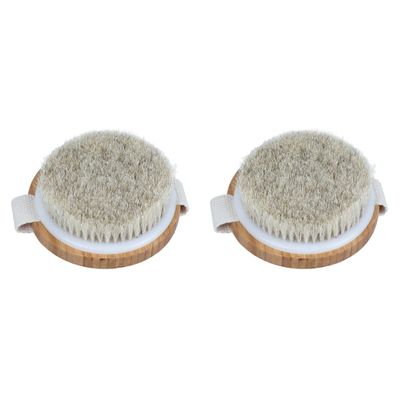 Beavorty 2pcs Dry Skin Brush Skin Exfoliator for Body Massage Tool Meridian Brush and Exfoliation