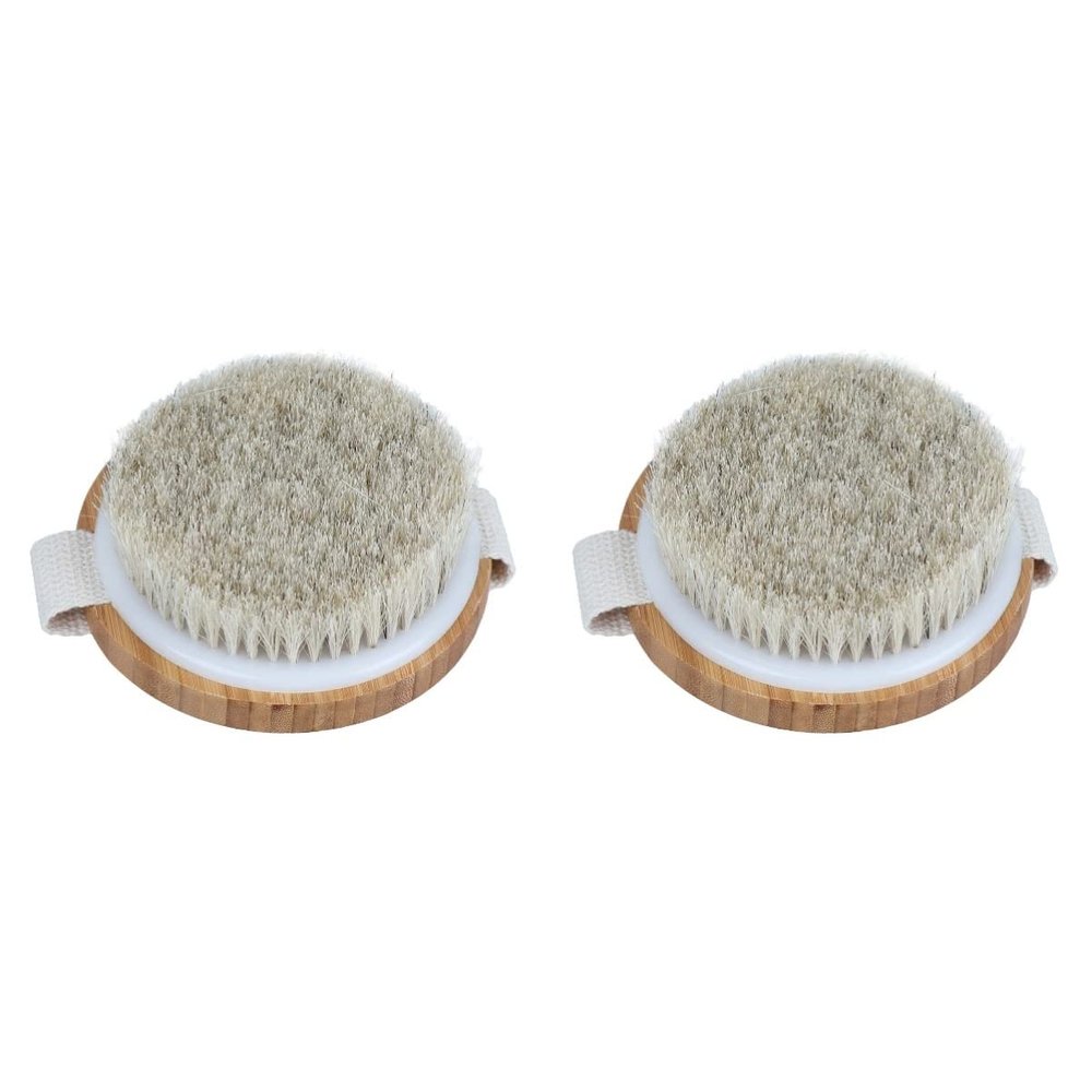 Beavorty 2pcs Dry Skin Brush Skin Exfoliator for Body Massage Tool Meridian Brush and Exfoliation