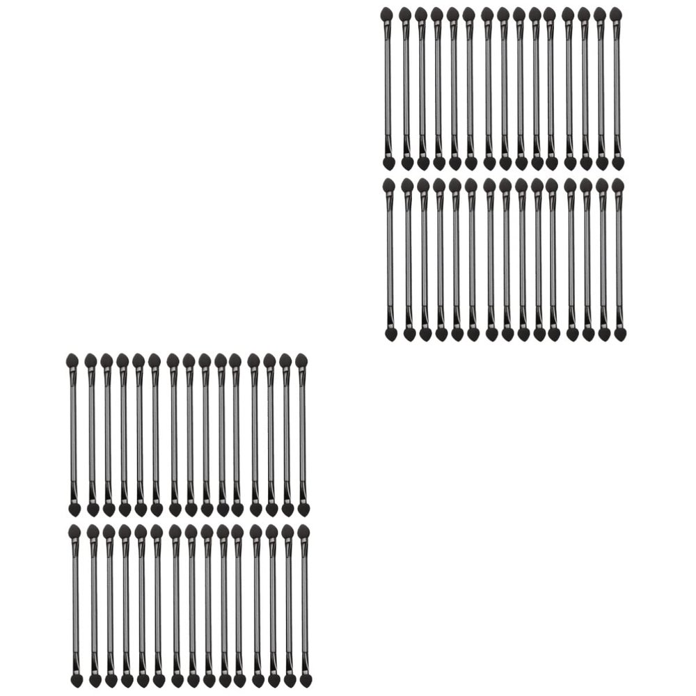 minkissy 60pcs Travel Makeup Brush Eye Shadow Brushes Soft Bristles Double-headed Sticks Beauty Kit
