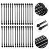 minkissy 60pcs Travel Makeup Brush Eye Shadow Brushes Soft Bristles Double-headed Sticks Beauty Kit view 3