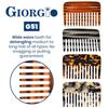 Giorgio G51 Graphite Wide Tooth detangling Combs for Women, Wide Teeth Pocket Comb for Thick Curly Wavy Hair. Great For Wet and Dry Everyday Hair Care. Saw-Cut and Hand Polished view 4