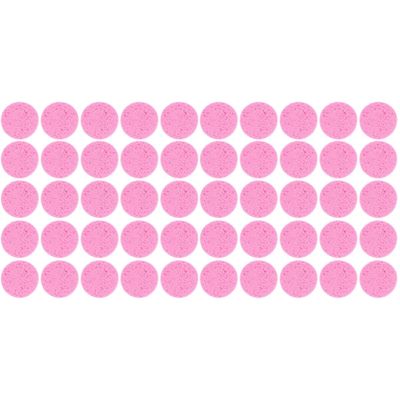 minkissy 100pcs Face Cleaning Sponge Natural Cellulose Makeup Remover Facial Scrubber Gentle Exfoliating Pads for Sensitive Skin