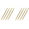 LALAFINA 8pcs Stainless Steel Cuticle Pusher Gel Polish Remover Tool for Manicure and Pedicure Ergonomic Handle for Comfortable Grip for Home and Salon Use view 1