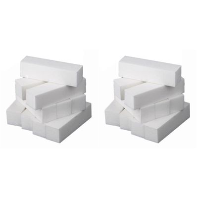 FOMIYES 40pcs Nail Sponge Buffer Blocks for Manicure and Pedicure High-Density Nail Files for Shaping and Polishing Natural and Portable Care Tools