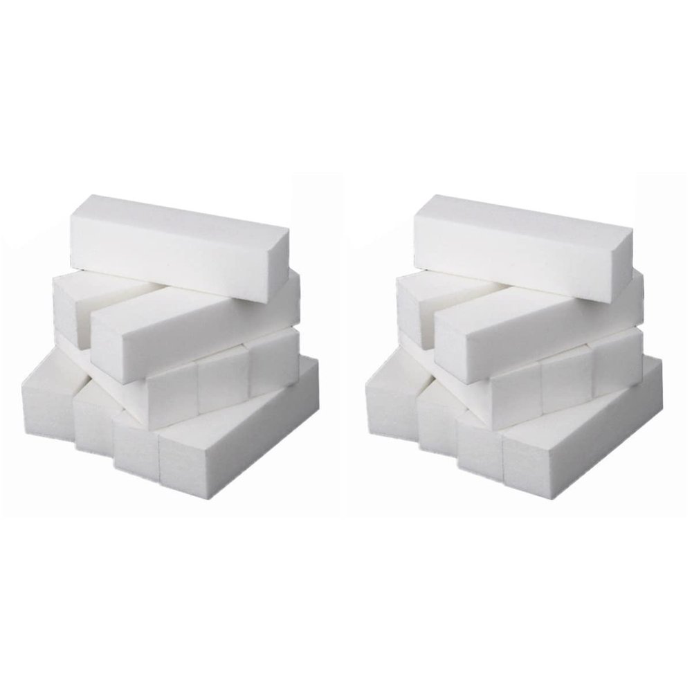 FOMIYES 40pcs Nail Sponge Buffer Blocks for Manicure and Pedicure High-Density Nail Files for Shaping and Polishing Natural and Portable Care Tools