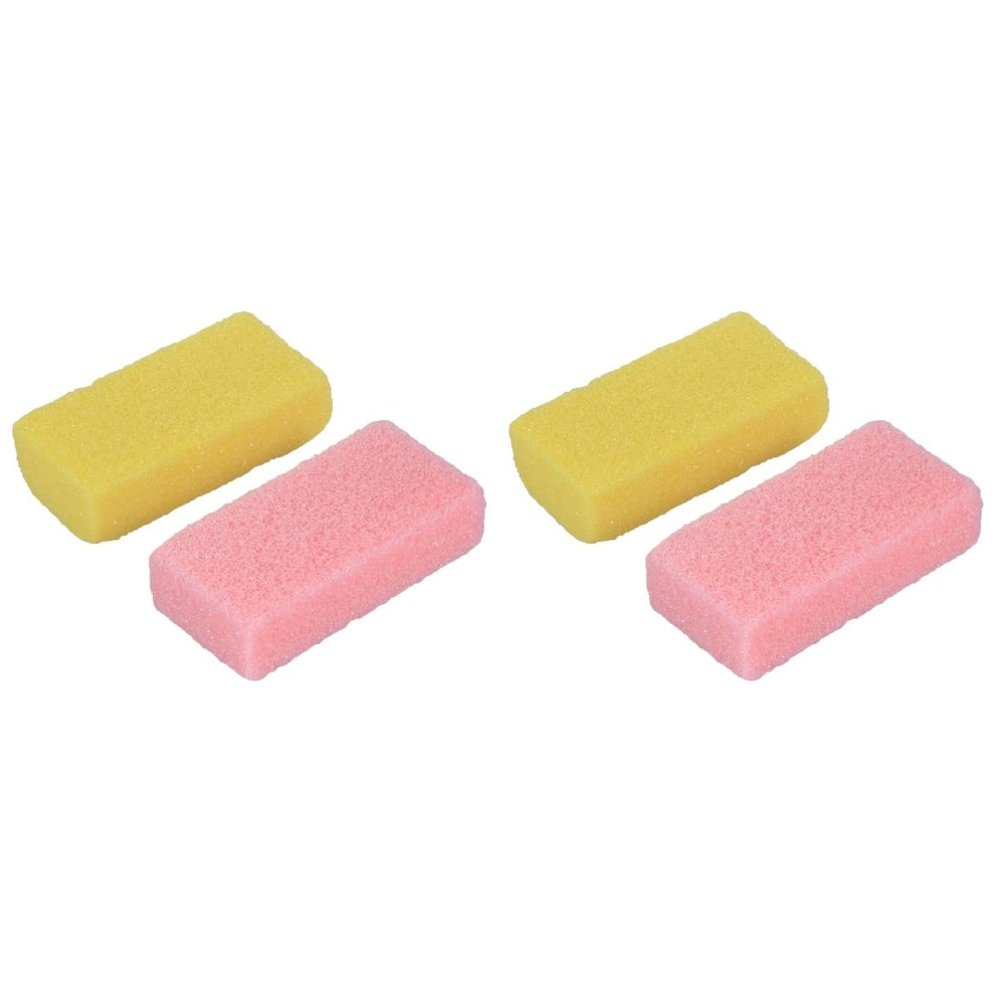 Healifty 2sets Remove Stone Foot Pumice Stone Foot Brush Scrubber 2pcs*2 Random Color