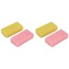 Healifty 2sets Remove Stone Foot Pumice Stone Foot Brush Scrubber 2pcs*2 Random Color view 1