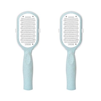 Beaupretty 2-Pack Stainless Steel Foot File Callus Remover Double-Sided Exfoliating Tool for Dead Skin Removal Portable Pedicure Accessory for Smooth Soft Feet