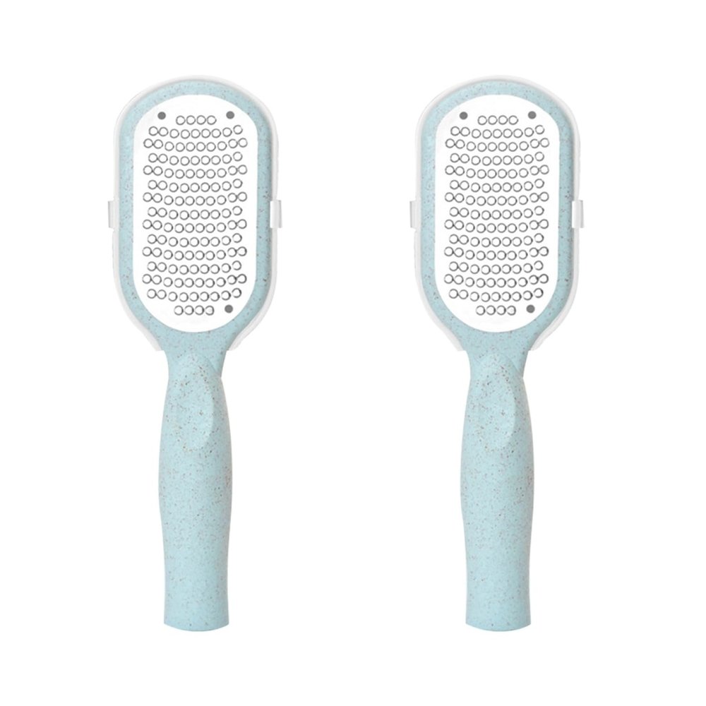 Beaupretty 2-Pack Stainless Steel Foot File Callus Remover Double-Sided Exfoliating Tool for Dead Skin Removal Portable Pedicure Accessory for Smooth Soft Feet