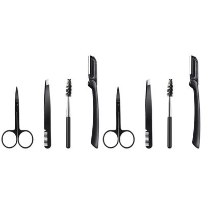 Beavorty 8pcs Women Eyebrow Grooming Kit Beauty Tools Scissors Shaver Eyebrow Clip for Women Girls