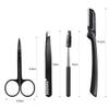 Beavorty 8pcs Women Eyebrow Grooming Kit Beauty Tools Scissors Shaver Eyebrow Clip for Women Girls view 3