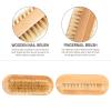 Beavorty 8pcs Double-sided Wooden Bristle Nail Brush for Professional Manicure and Pedicure Flexible Natural Material for Nail Art and view 2