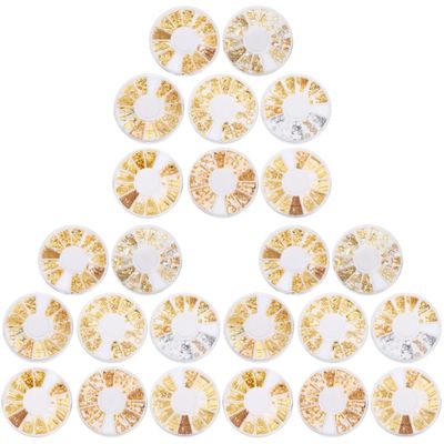 KALLORY Alloy Nail Art Decorations Rivet Nail for Manicure Jewelry Elegant Shiny Accessories for Creative Designs