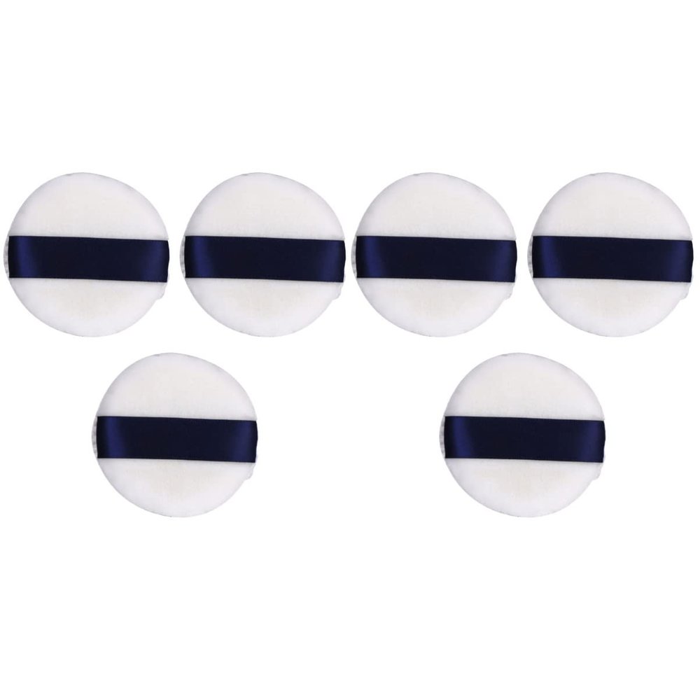 Beaupretty 6pcs Loose Powder Puff Makeup Powder Puff Fleece Face Foundation Natural Makeup Sponges Cosmetics Random Color