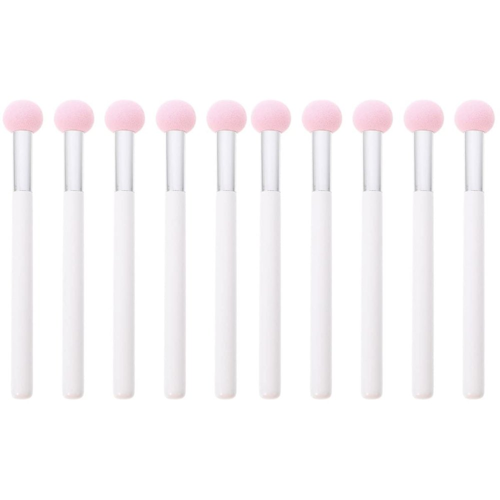 minkissy 10pcs Versatile Makeup Tools Dry Wet Sponge Brush Heads for Women Comfortable Face Makeup Applicators
