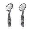 minkissy 2pcs Callus Remover Tool Double-Sided Foot File Cuticle Remover Foot Scraper for Men Women Random Color view 1