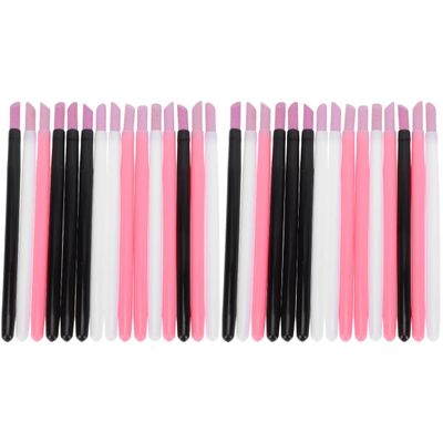 Beavorty 30pcs Nail Cuticle Pusher for Men and Women Ergonomic Nail Pen for Manicure and Pedicure Tool Colors