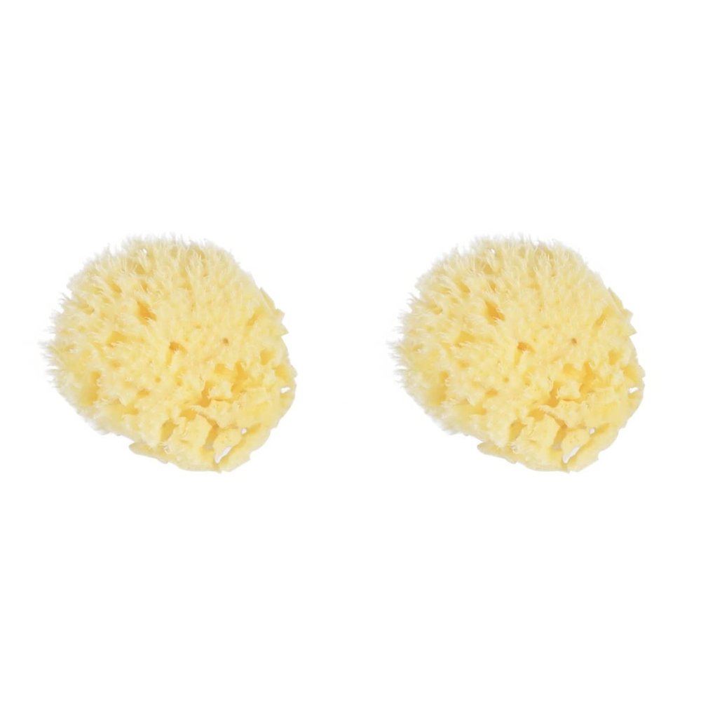Beaupretty 2pcs Newborn Sponge for Bath Natural Sponges for Baby Honeycomb Bath Safe Skin-Friendly for Boys and Girls Adults