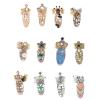 FOMIYES 2sets Chic Fingernail Rings for Women Nail Art Decor Ring Manicure Accessory Fashion Nail for Daily Wear 12pcs*2 view 1