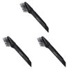 KALLORY 3pcs Salon Comb Cleaner Tool Plastic Brush for Efficient Hair Removal Household Salon Use Ergonomic Design for Easy Cleaning of Hairbrush Base view 1