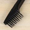 KALLORY 3pcs Salon Comb Cleaner Tool Plastic Brush for Efficient Hair Removal Household Salon Use Ergonomic Design for Easy Cleaning of Hairbrush Base view 4