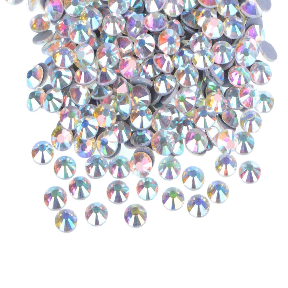 QOGIR 2000 Pieces SS20 ZD Clear AB Hotfix Rhinestones for Crafts Clothes Nail Art Diamantes Flatback 4mm Glass Gems Rhinestone